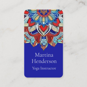 Earthtone Mandala Yoga Business Card