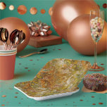Earthtone Marble Paper Party Plates<br><div class="desc">Part of a versatile, decorative collection of paper party supplies and gift wrap with earthtones as the primary color scheme - a collection featuring coordinated patterns and designs created to work together. The focus is on clean, balanced visuals that are easy to mix and match for all your gift wrap...</div>