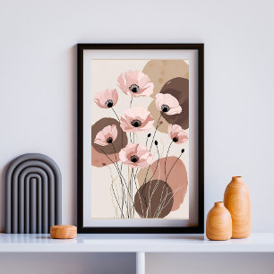 Earthtone Poppy Symphony Photo Print