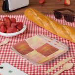 Earthtone Skies Tiles Paper Party Plates<br><div class="desc">Part of a versatile, decorative collection of paper party supplies and gift wrap with earthtones as the primary color scheme - a collection featuring coordinated patterns and designs created to work together. The focus is on clean, balanced visuals that are easy to mix and match for all your gift wrap...</div>