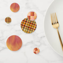 Earthtone Skies Tiles & Plaid Confetti