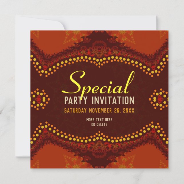 EarthTribe v2 Special Occassion Invitation (Front)