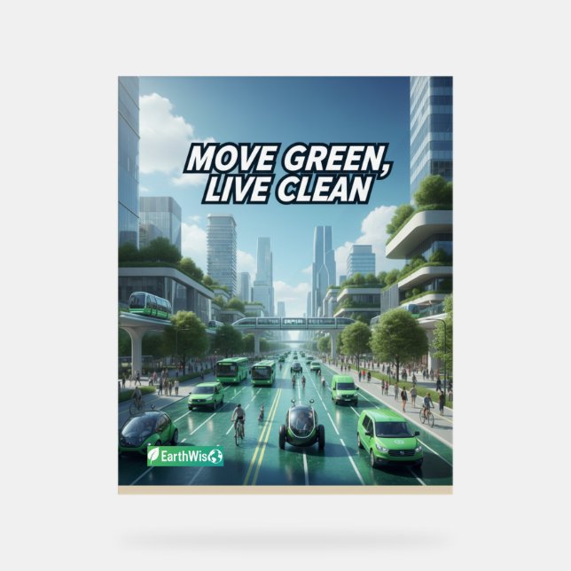 Earthwise: Inspiring Designs for a Cleaner Tomorro Acrylic Sign (Front)