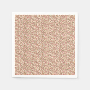 Earthy 1940s Retro Rosebud Utility Napkin