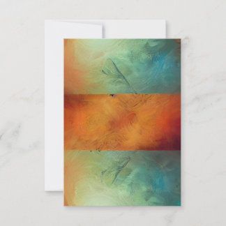 Earthy Abstract Blues Invitation