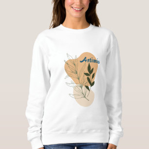 Earthy Abstract Boho Style Women Artwork Design Sweatshirt