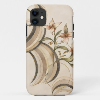 Earthy Abstract Floral & Calligraphy Lines Art Pri Case-Mate iPhone Case