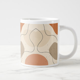 Earthy Abstract Flow Large Coffee Mug