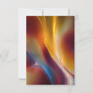 Earthy Abstract Flowing Invitation