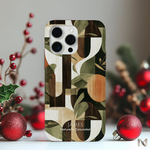 Earthy Abstract Nature-Inspired Modern iPhone 15 Pro Max Case