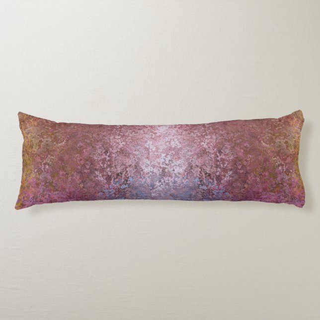 Earthy Alcohol Ink Abstract Body Cushion (Front)