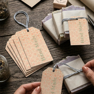 Earthy Arabesque   Terracotta & Sage Personalised Gift Tags