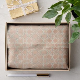 Earthy Arabesque   Terracotta & Sage Tissue Paper