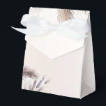 Earthy Bohemian Floral Feathers Wedding Favour Box<br><div class="desc">Matching items available.</div>