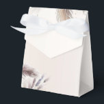 Earthy Bohemian Floral Feathers Wedding Favour Box<br><div class="desc">Matching items available.</div>