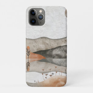 Earthy Bohemian Lake Terracotta Moon Landscape Case-Mate iPhone Case