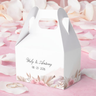 Earthy Boho Botanical Sweet Treat Packaging Gift Favour Box