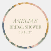 Earthy Boho Chic Vintage Custom Bridal Shower