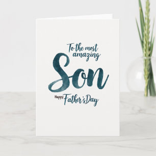 Earthy Brown Fathers Day Card