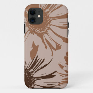 Earthy Brown Gerbera Flowers Case-Mate iPhone Case