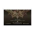 Earthy Brown & Gold Mandala Holistic Spa Business