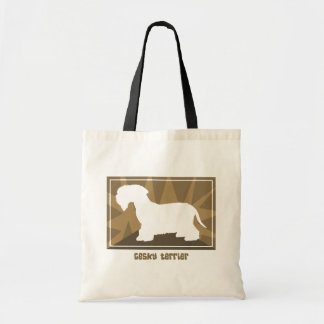 Earthy Cesky Terrier Tote Bag