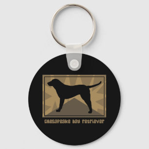 Earthy Chesapeake Bay Retriever Key Ring