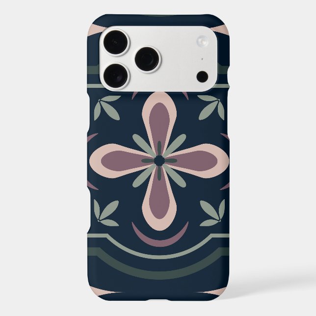 earthy colored floral geometric tiles (Back)