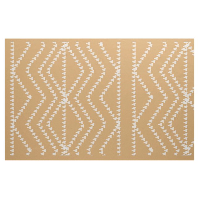 Earthy Colour Geometric Pattern  Fabric (Yard)
