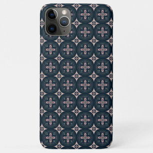 earthy coloured floral geometric tiles Case-Mate iPhone case