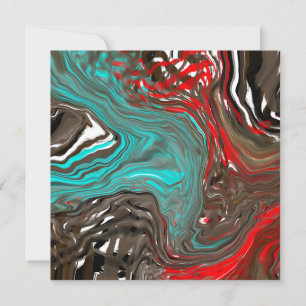 Earthy Colours Digital Art Thank You Card