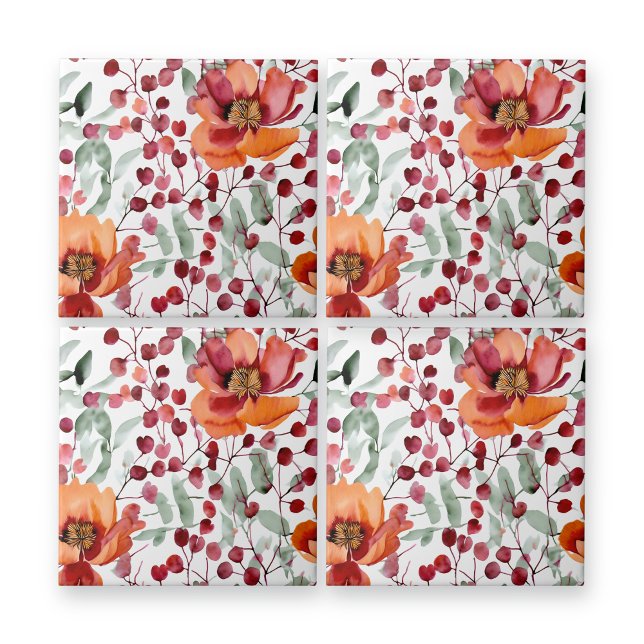 Earthy Colours, Fall Flowers   Tile (Creator Uploaded)