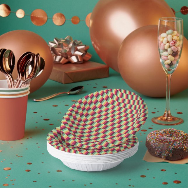 Earthy Elegance: Artisan Paper Bowl Collection Plate (Multi)