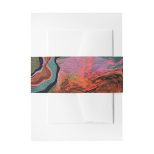Earthy Elegance Invitation Belly Band