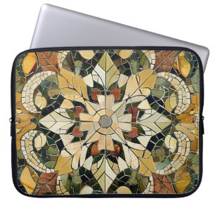 Earthy Elegance Mosaic Laptop Sleeve