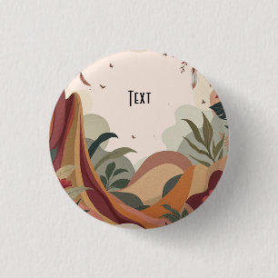 Earthy Escape 3 Cm Round Badge