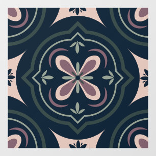Earthy Floral Geometric Tiles