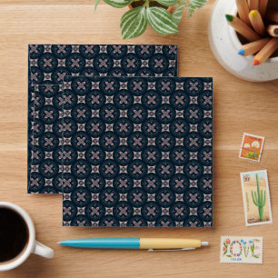Earthy Floral Geometric Tiles Envelope