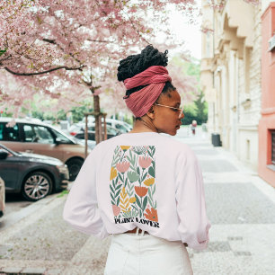 Earthy Floral Pattern—Terracotta, Sage & Dusty Pin Sweatshirt