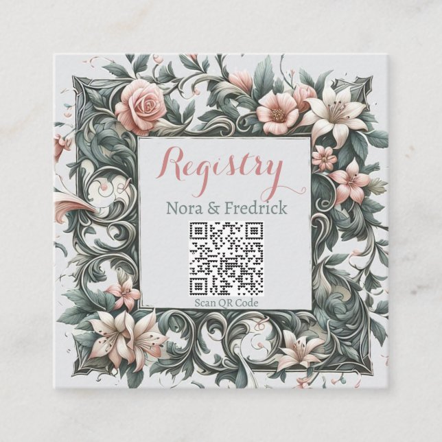 Earthy Floral Vine Insert (Front)