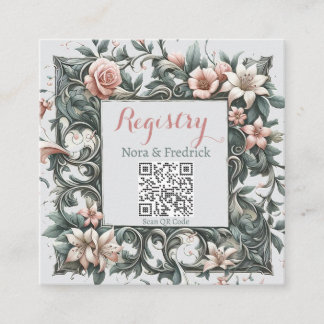 Earthy Floral Vine Insert