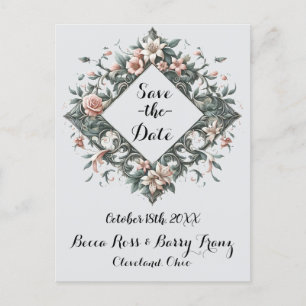 Earthy Floral Vine Postcard