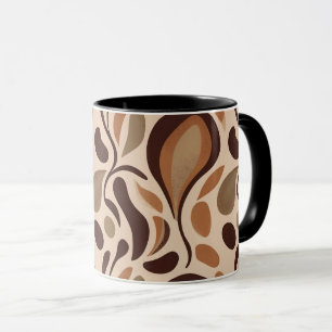 Earthy Fluid Shapes Mug – Minimal Abstract Style