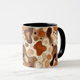 Earthy Fluid Shapes Mug – Minimal Abstract Style