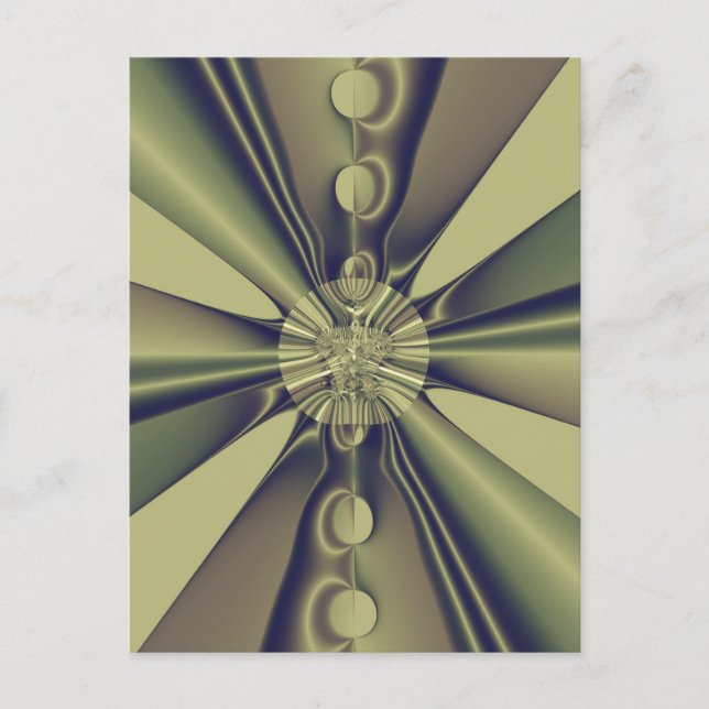 Earthy Geometric Abstract Modern Art Postcard (Front)