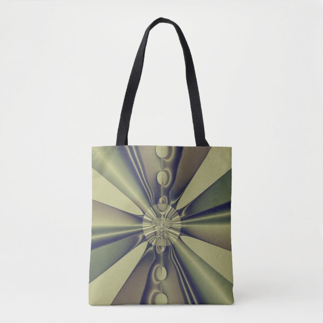 Earthy Geometric Abstract Modern Art Tote Bag (Front)
