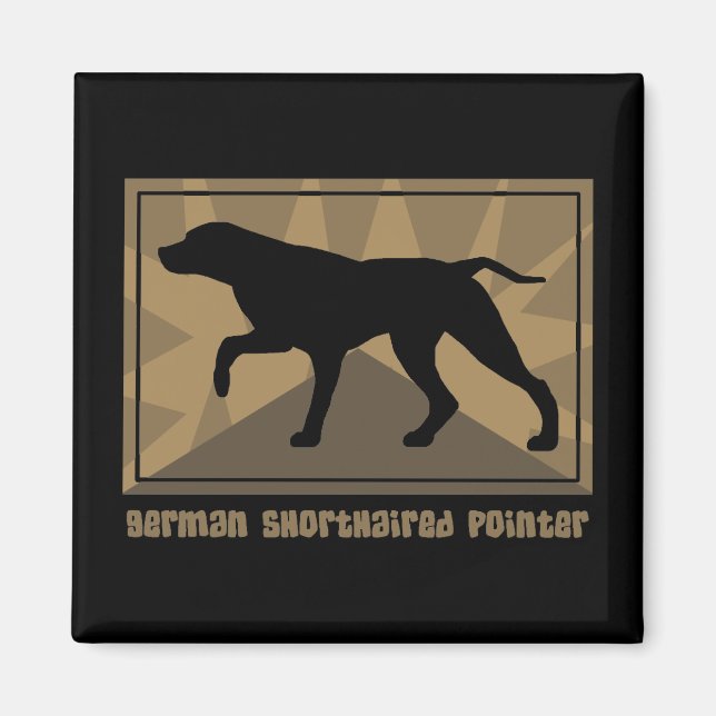 Earthy German Shorthaired Pointer Magnet (Front)