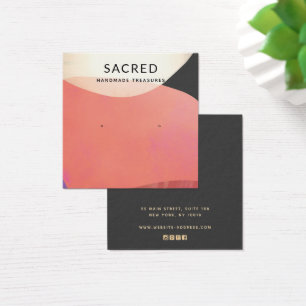 Earthy Gold Terracotta Abstract Earring Display