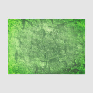 Earthy Green Moss Illustration Tissue Paper