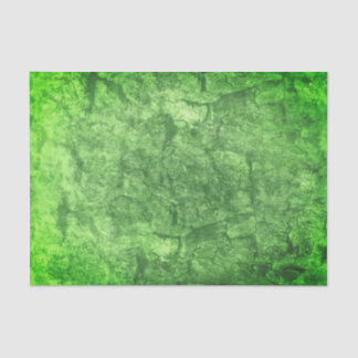 Earthy Green Moss Illustration Tissue Paper